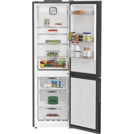 Hotpoint 60/40 Freestanding Fridge Freezer | 316L | Dual No Frost | Inverter Compressor | Touch Display | Black | HPK26363XBR5UK