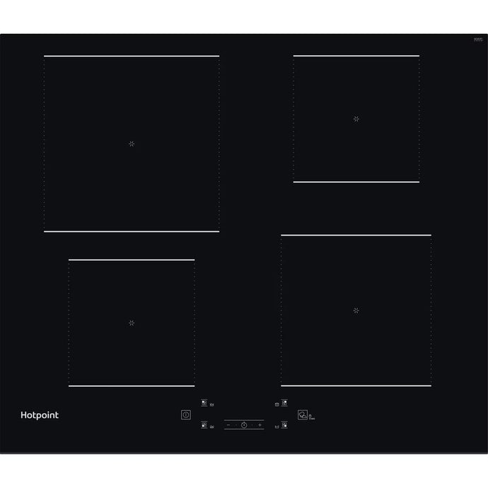 Hotpoint 60cm My Menu Induction Hob | Black | 9 Power Levels | Touch Control With Boost Power and Timer | TQ4160SBF