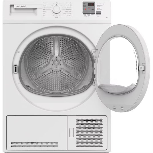 Hotpoint Dryer 9kg Condenser Sensor Dry White 15 Cycles | CHDC92WWGDUK