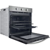 Indesit Single Fan Oven | Enamel Coating | Grill Plus Fan | 66l with 3 Dial with Timer | A | Stainless Steel | IO233XUK