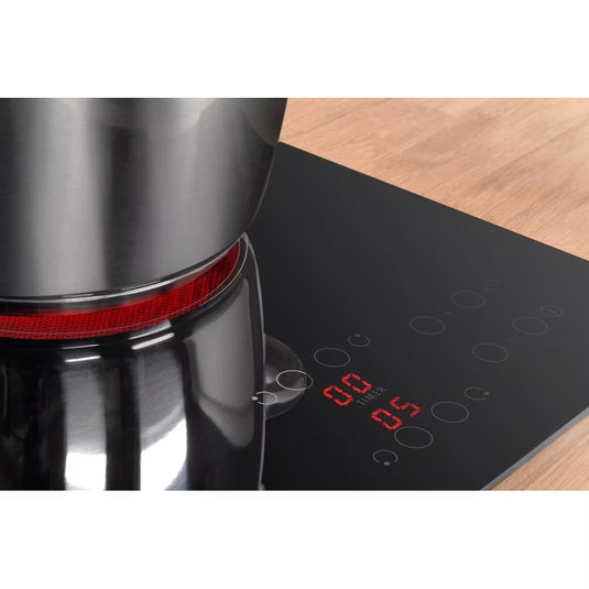 Indesit 60cm 9 Levels Electric Ceramic Hob | Black | Touch Control | 4 Zones with Residual Heat Indicator and Timer | RI161C