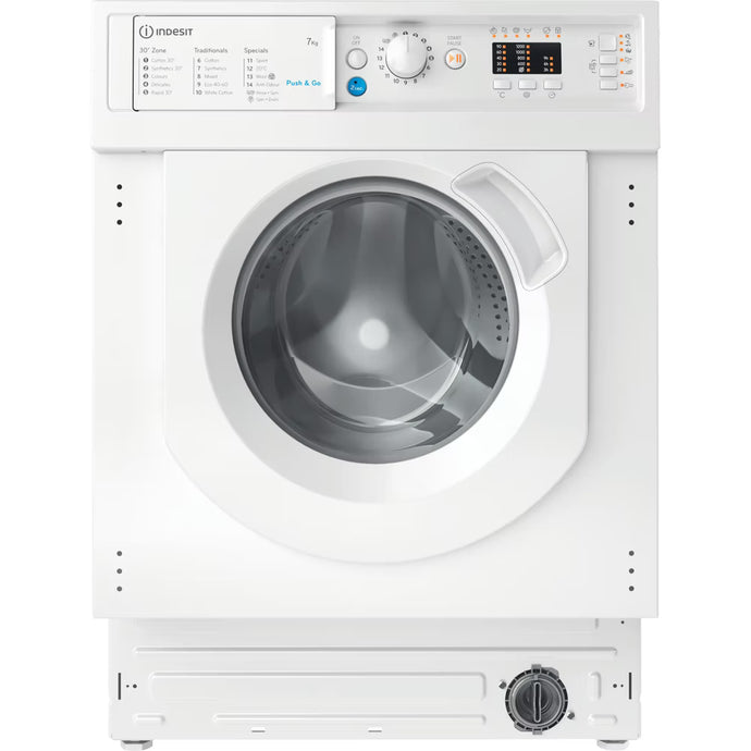 Indesit Built In Front Loading Washing Machine | 7kg  | BIWMIL71252UKN