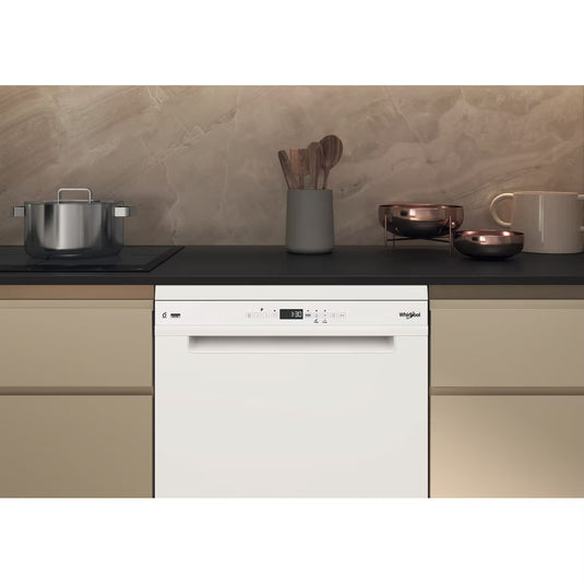 Whirlpool Full Size Maxispace Dishwasher | White | 15 Place Settings | D Rated | W7FHP33UK