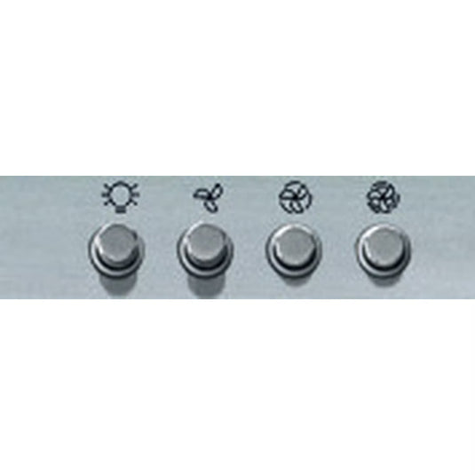 Whirlpool 60cm T-box Hood | Button Control | Stainless Steel with Zenmode | 52/ 71 Db | WHFG64FLMX