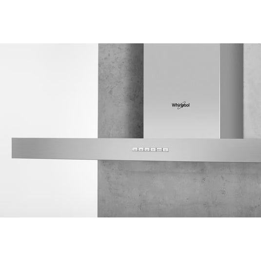 Whirlpool 90cm T-box Hood | Button Control | Stainless Steel with Zenmode | 53/ 69 Db | WHBS93FLEX