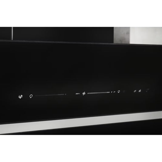 Whirlpool 90cm Chimney Hood | Touch Control | Black with Cooksense | 40/ 55 Db | WHVS90FLTCK