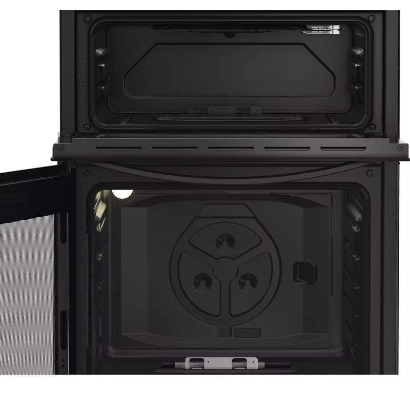 Załaduj obraz do przeglądarki galerii, Indesit 60cm Gas Double Cooker | Black | IDG6GB
