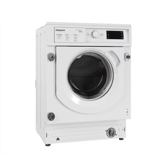 Hotpoint Integrated Washer Dryer | 9kg Wash | 6kg Dry | 1400 Spin | Anti-Stain | Steam Refresh| BIWDHG961485