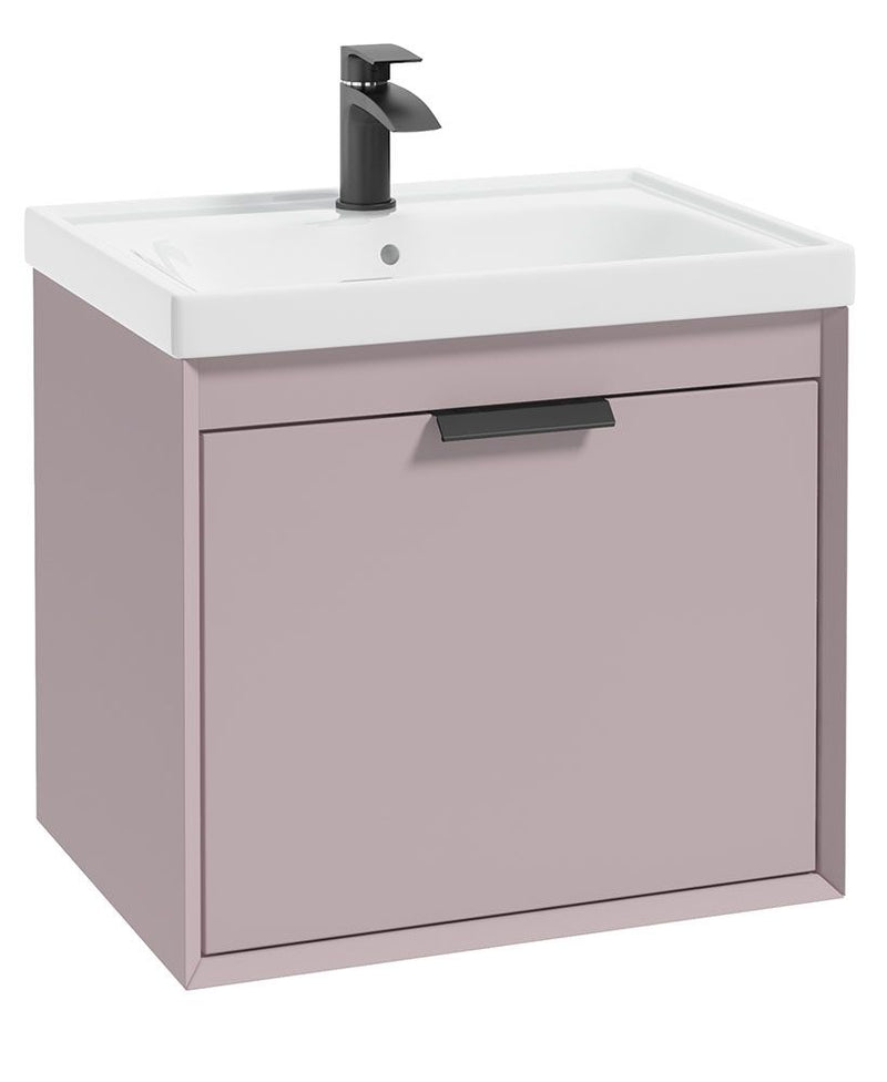 Load image into Gallery viewer, Sonas Fjord  Vanity Unit Cashmere Pink with Matt Black Handle
