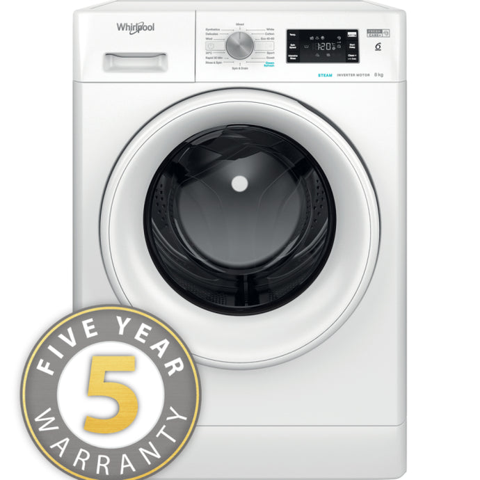 Whirlpool Washing Machine | 8kg | 1400 Spin | White | FFB 8469 WV UK