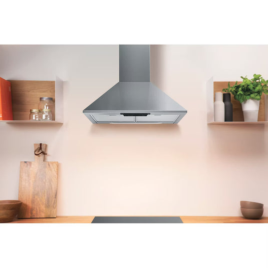 Indesit 60cm Chimney Cooker Hood | Stainless Steel | UHPM63FCSX