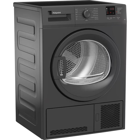 Hotpoint 9kg Condenser Tumble Dryer Anthracite 15 Cycles | CHDC92GGGDUK