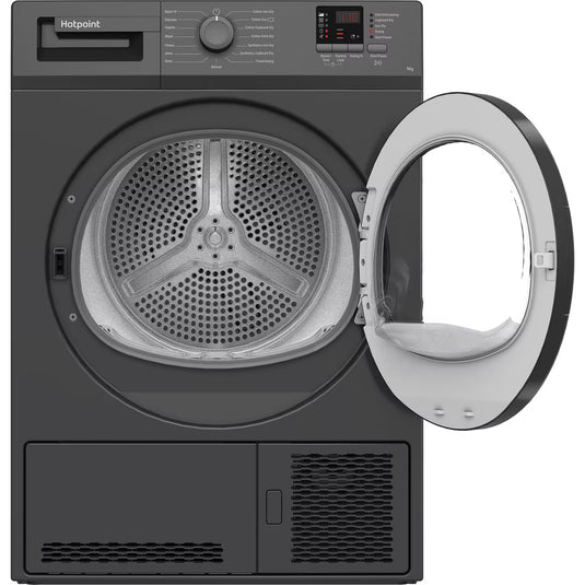 Hotpoint 9kg Condenser Tumble Dryer Anthracite 15 Cycles | CHDC92GGGDUK