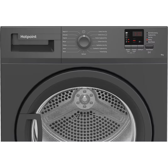 Hotpoint 9kg Condenser Tumble Dryer Anthracite 15 Cycles | CHDC92GGGDUK