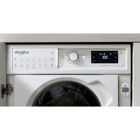 Whirlpool Built-in Freshcare+ Washing Machine | White | 9kg | 1400rpm | B Rated | BIWMWG91485