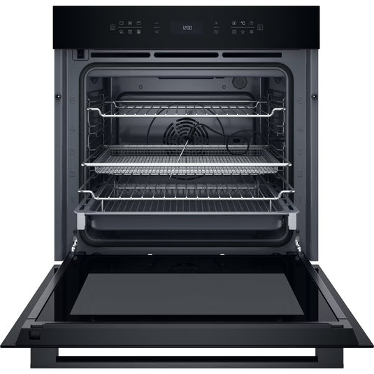 Hotpoint Class 7 Single Fan Oven | Dual Clean (Pyro & Hydro) | Multifunction 8 | 73L with Full Touch Display | A+ | Black | HOI78PPT1SBUK