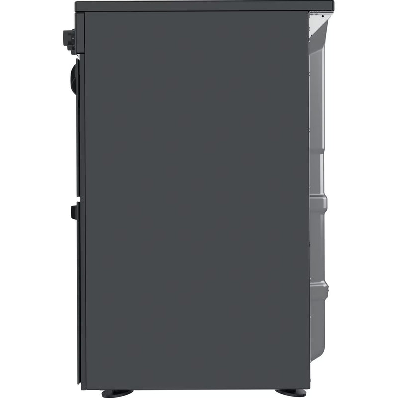 Load image into Gallery viewer, Indesit Electric Double Oven Cooker | Fan Oven | Black with Click&amp;clean  | ID67V9KMBUK
