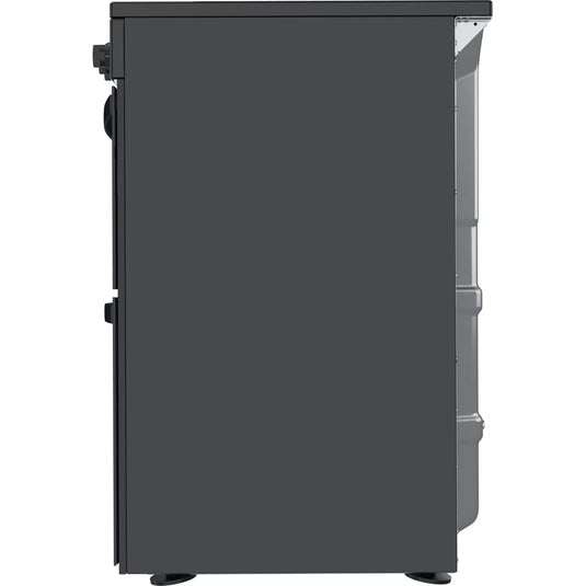 Indesit Electric Double Oven Cooker | Fan Oven | Black with Click&clean  | ID67V9KMBUK
