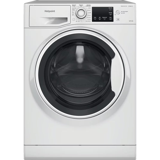 Hotpoint Freestanding Washer Dryer | 9kg Wash | 6kg Dry | Steam Hygiene | 1400rpm | White | NDB9635WUK