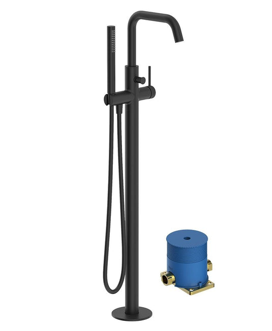 ALITA Floorstanding Bath Shower Black