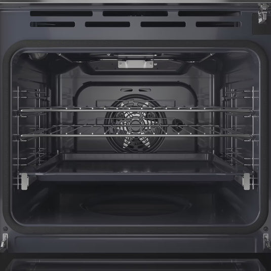 Indesit Turn&go Single Fan Oven | Dual Clean (pyro & Hydro) | Multifunction 8 | 71l | A | Stainless Steel | IO278P1XUK