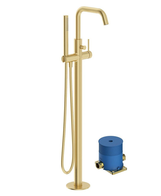 ALITA Floorstanding Bath Shower Gold
