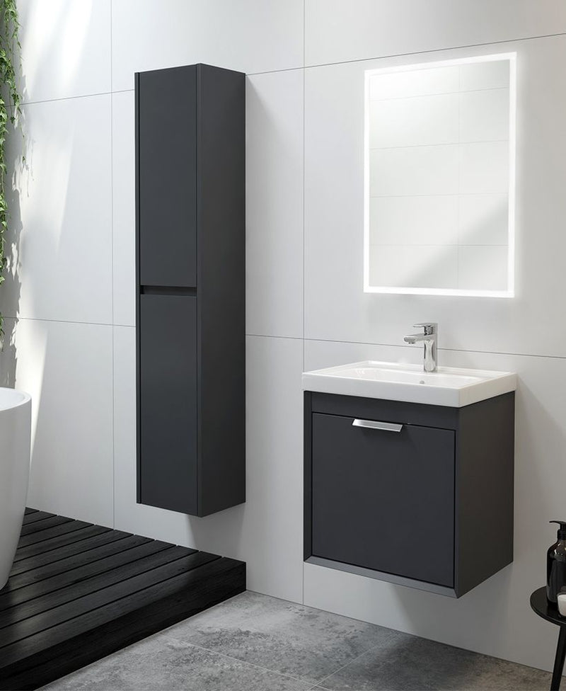 Load image into Gallery viewer, SONAS SCANDINAVIAN 30CM WALL COLUMN MATT MIDNIGHT GREY | UF0099
