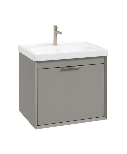 Sonas Fjord  Vanity Unit Khaki with Brushed Nickel Handle