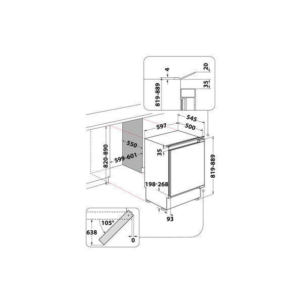 Load image into Gallery viewer, Indesit Low Frost Integrated Undercounter Fridge | INBUF011
