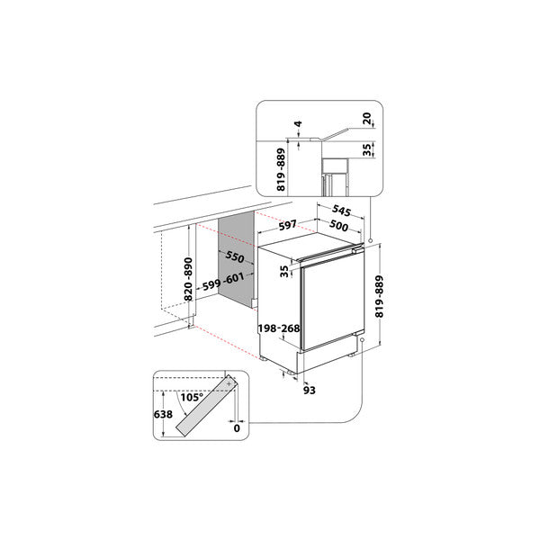 Load image into Gallery viewer, Indesit Low Frost Integrated Undercounter Freezer | INBUFZ011.UK

