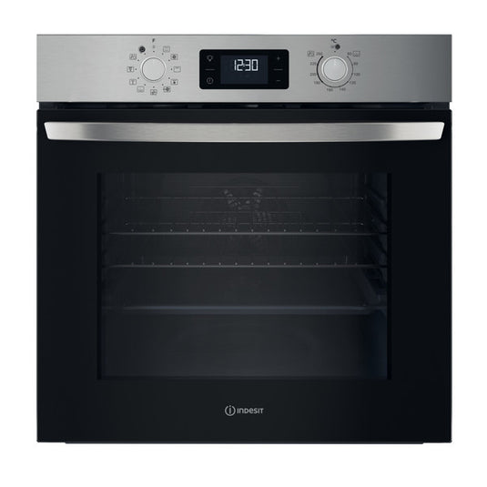 Indesit Click&Clea Electric Single Oven | Stainless Steel | IO 258HU X UK