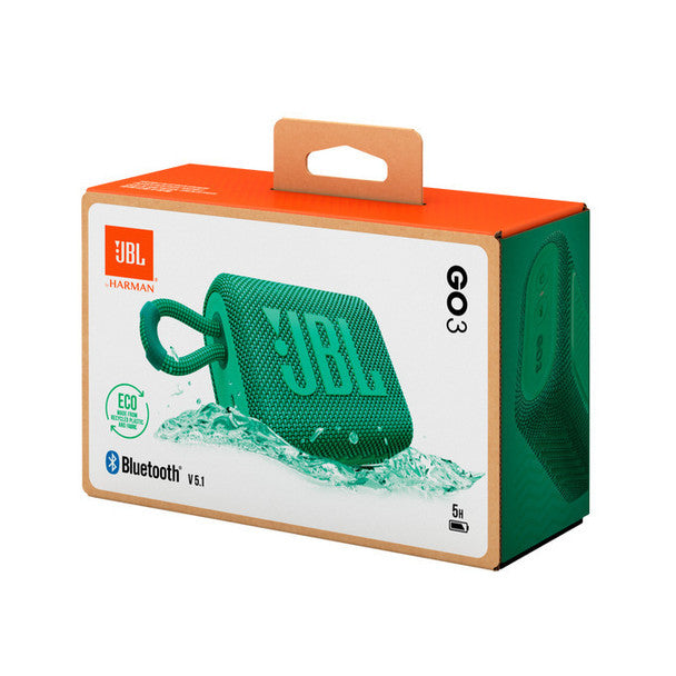Załaduj obraz do przeglądarki galerii, JBL Go 3 Green Portable Bluetooth Speaker | Green | JBLGO3ECOGRN
