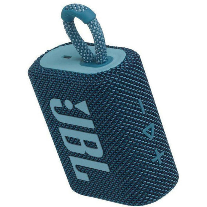 JBL Go 3 Blue Portable Bluetooth Speaker | Blue | JBLGO3ECOBLU