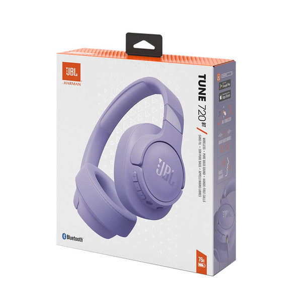 Załaduj obraz do przeglądarki galerii, JBL Tune 720BT Wireless Over-Ear Headphones | Purple | JBLT720BTPUR

