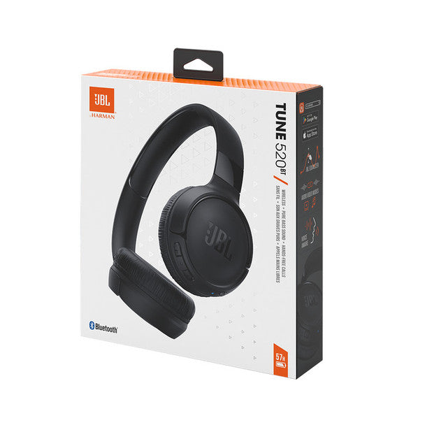 Load image into Gallery viewer, JBL Tune 520BT Wireless On-Ear Headphones | Black | JBLT520BTBLKEU

