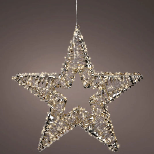Amal Lumineo Gold Twist Micro LED Star | 60cm | 302179