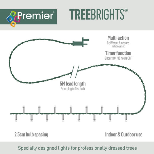 1000 LED Multi-Action Treebrights with Timer | Warm White | 141129