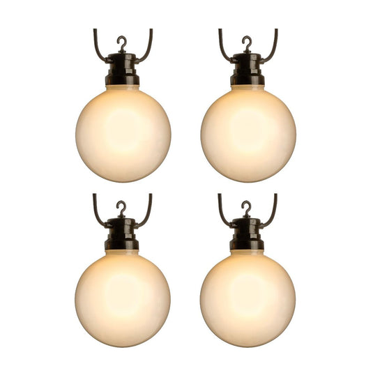 10cm Frosted Ball Cap with Filament and White LEDs | LV254015RBW