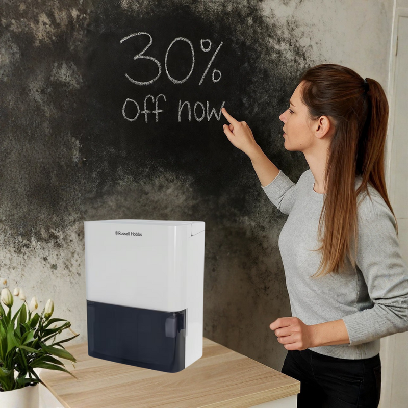 Load image into Gallery viewer, Russell Hobbs Dehumidifier | 10L | White | RHDH1001
