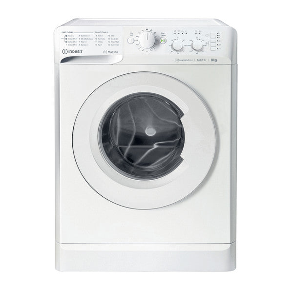 Indesit My Time Washing Machine | White | 8kg | 1400rpm | MTWC 81495 W UK