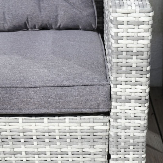 light grey woven synthetic rattan