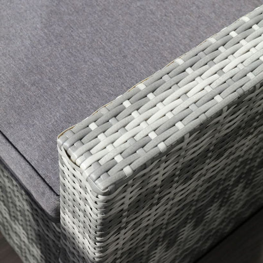 light grey woven synthetic rattan