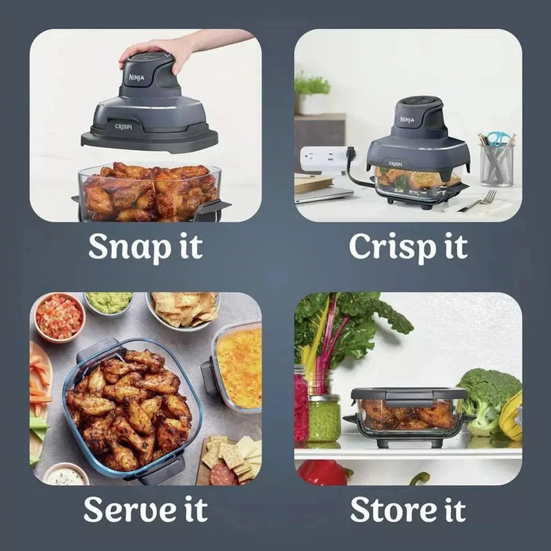 Load image into Gallery viewer, Ninja CRISPi 4-in-1 Portable Glass Air Fryer | Grey | FN101UKGY
