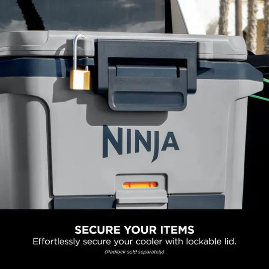 Ninja FrostVault Hard Cooler with Dry Zone | 28L | Slate Grey | FB131UKGY