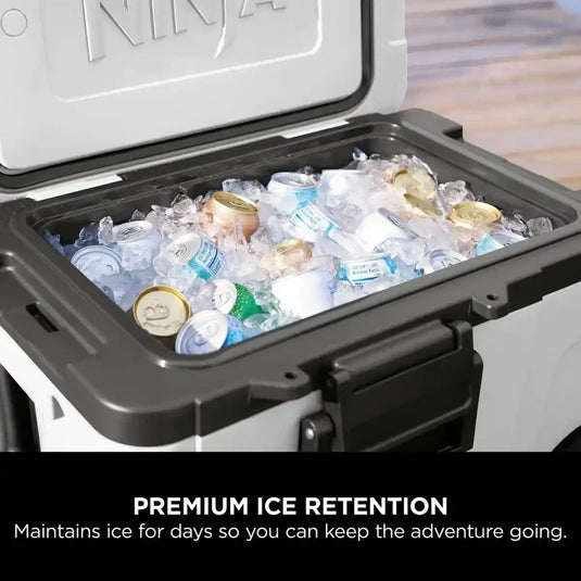 Ninja FrostVault 45QT/42L Wheeled Cooler With Dry Zone | Cloud White | FB245UKWH
