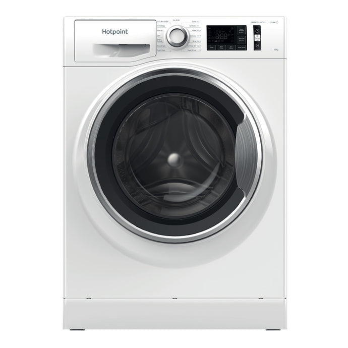 Hotpoint ActiveCare Washing Machine | White | 10kg | 1400RPM | A-20% Rated | NM11 1048 WC A UK