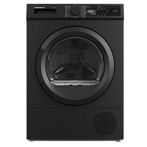 Nordmende Matt Black 8kg Heat Pump Dryer | TDHPE80MBL