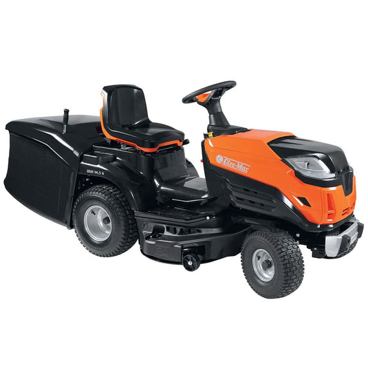oleomac emak K1450 hydrostatic ride on lawnmower, 86cm, 432cc in orange and black