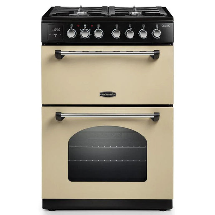 Rangemaster Classic 60cm | Dual Fuel | Cream & Chrome | 128090 | CLA60DFFCR/C