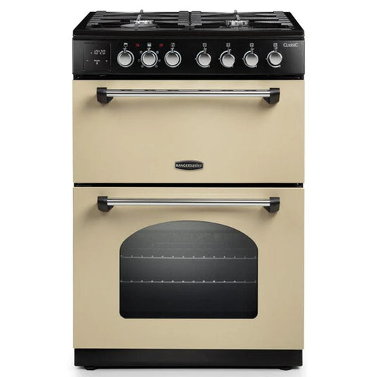 Rangemaster Classic 60cm | Dual Fuel | Cream & Chrome | 128090 | CLA60DFFCR/C